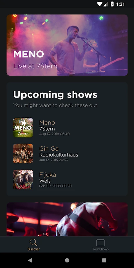 Exit Live app screenshot